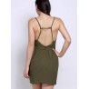 Women Sexy Deep V Camisole Bow Irregular Backless Jumpsuits