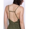 Women Sexy Deep V Camisole Bow Irregular Backless Jumpsuits