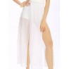 Women Sexy V-neck Lace Slit Backless Cross Strap Sleeveless Jumpsuit