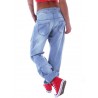 Low Waist Solid Color Casual Harem Jeans For Women