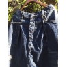 Solid Color Loose Ripped Casual Harem Denim