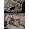 Cartoon Print Patch Casual Short Jeans For Women