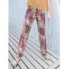 Bohemian Print High Waist Elastic Waist Pants