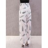 Printed Loose Chiffon Wide Leg Pants