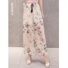 Printed Loose Chiffon Wide Leg Pants