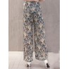 Printed Loose Chiffon Wide Leg Pants