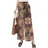 Printed Loose Chiffon Wide Leg Pants