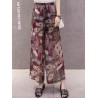 Printed Loose Chiffon Wide Leg Pants