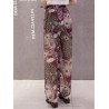 Printed Loose Chiffon Wide Leg Pants