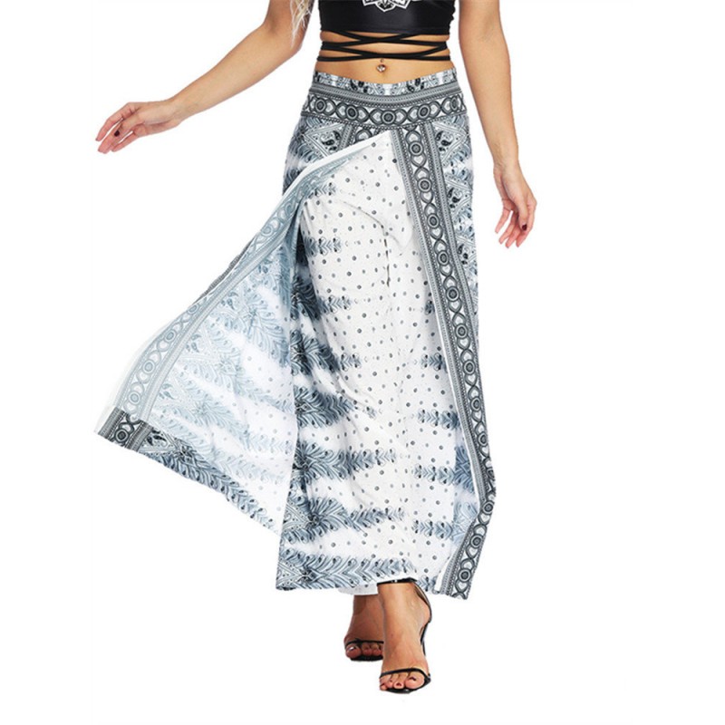 Boho Wide Leg Yoga Inregular Pants