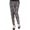 Ethnic Print Patchwork Elastic High Waist Women Pants