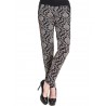 Ethnic Print Patchwork Elastic High Waist Women Pants