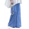 Casual Loose Elastic Waist Cotton High Waist Pants For Women