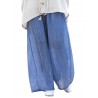 Casual Loose Elastic Waist Cotton High Waist Pants For Women