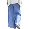 Casual Loose Elastic Waist Cotton High Waist Pants For Women