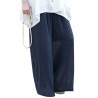 Casual Loose Elastic Waist Cotton High Waist Pants For Women