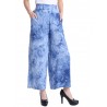 Casual Tie-dyed Wide Leg High Waist Pants For Women