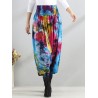 Casual Loose Printed Elastic Waist Women Wide Leg Pants