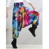 Casual Loose Printed Elastic Waist Women Wide Leg Pants