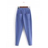 Elastic Waist Casual Big Pocket Trousers