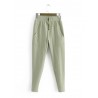 Elastic Waist Casual Big Pocket Trousers