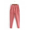 Elastic Waist Casual Big Pocket Trousers