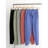 Elastic Waist Casual Big Pocket Trousers