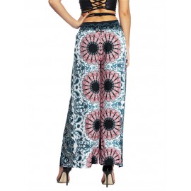 Boho Inregular Tribal Printed Loose Yoga Pants