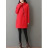 Casual Women Solid Color Turtleneck Zipper Long Sleeve Dresses