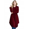 Long Sleeve Pure Color Buttons Shirt Dresses For Women