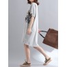 Casual Women Printed Short Sleeve Loose Dresses