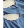 Denim Straps Pocket Inregular Casual Dresses