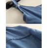 Denim Straps Pocket Inregular Casual Dresses