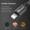 TIEGEM USB Cable for iPhone 6 7 8 Plus X XS 2A Fast Charging Mobile Phone Cables