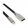 Rhombic Zinc Alloy USB 1M Data Cable for 8 Pin Devices