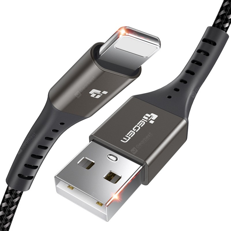 TIEGEM 2A USB Cable Fast Charging Cord for iPhone