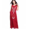 Casual Cat Print Sleeveless O-neck Women Maxi Dress