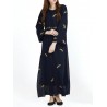 Vintage Women Ethnic Muslim Chiffon Maxi Dresses