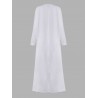 Casual Loose Button Long Sleeve Shirt Maxi Dress For Women