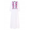 Women Vintage Floral Print Long Maxi Dress