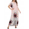 Summer Print Crew Neck Overhead Maxi Dress