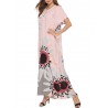 Summer Print Crew Neck Overhead Maxi Dress