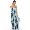 Bohemian Printed Spaghetti Strap Maxi Dresses