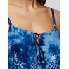 Bohemian Print Spaghetti Strap V-neck Maxi Dress For Women