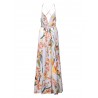 Sexy Floral Print Backless Camisole Splited Maxi Dresses