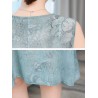 Floral Embroidered Jacquard Loose Vintage Two Pieces Dresses