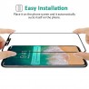 [3d Full Coverage] [9h Hardness] [Ultra Thin][Hd Clear] Tempered Glass Screen Protector Bubble-Free Anti-Scratch Protective Film for Apple Iphone x - Black