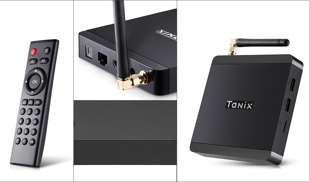 Tanix TX5 Max TV Box Android 8.1 Amlogic S905X2 4GB LPDDR4 + 32GB EMMC 2.4GHz + 5GHz WiFi BT4.2 Support 4K H.265- Black 4GB RAM+32GB ROM EU Plug