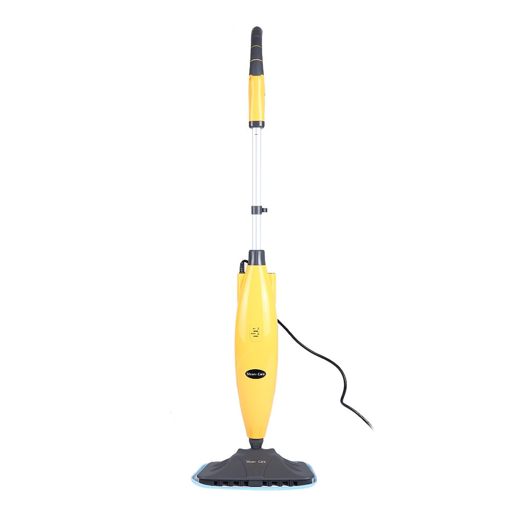 S3022 Multifunctional Steam Cleaner Floor Kitchen Carpet Handheld Steamer Mop- Yellow EU Plug