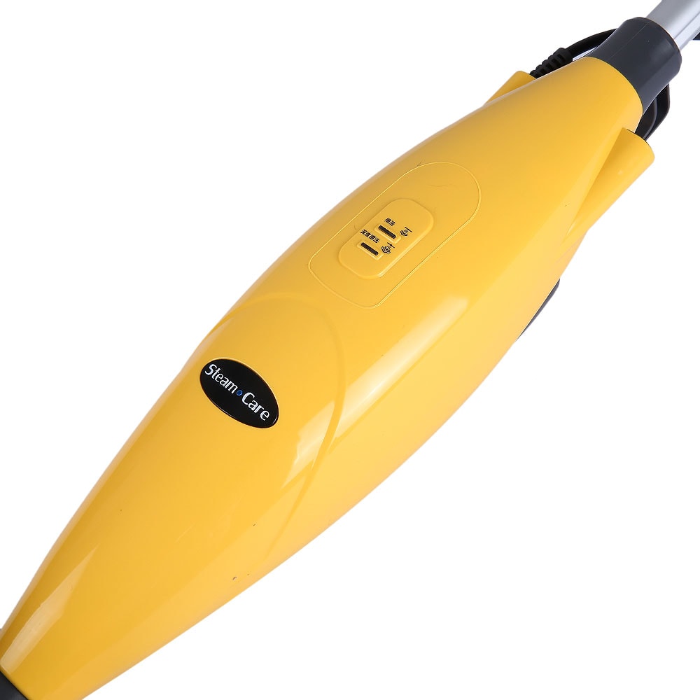 S3022 Multifunctional Steam Cleaner Floor Kitchen Carpet Handheld Steamer Mop- Yellow EU Plug